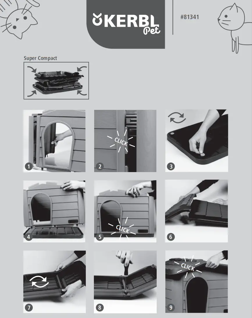 KERBL 81341 Katzenhaus Paola Eco