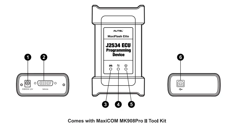 AUTEL MK908 Automotive Diagnostic Scan Tool - kit