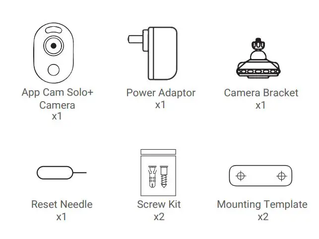 Uniden App Cam Spotlight+ User Guide - What’s in the Box