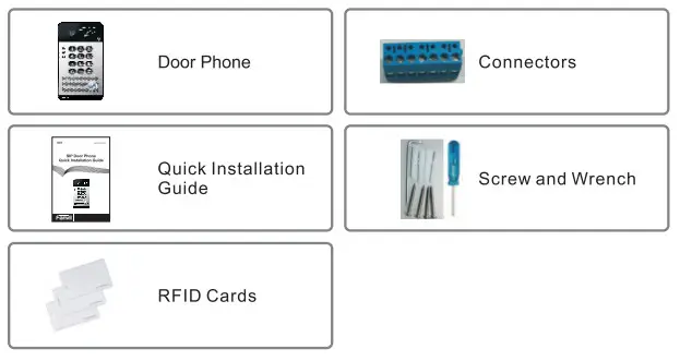 Fanvil IP Door Phone i30 - package contents