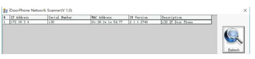 Fanvil IP Door Phone i30 - serching