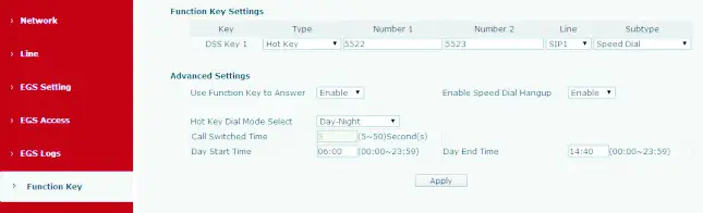 Fanvil IP Door Phone i30 - speed dail