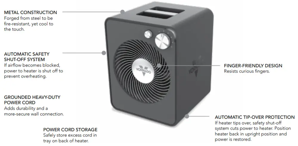 VORNADO VMH300 Whole Room Metal Heater -fig 1