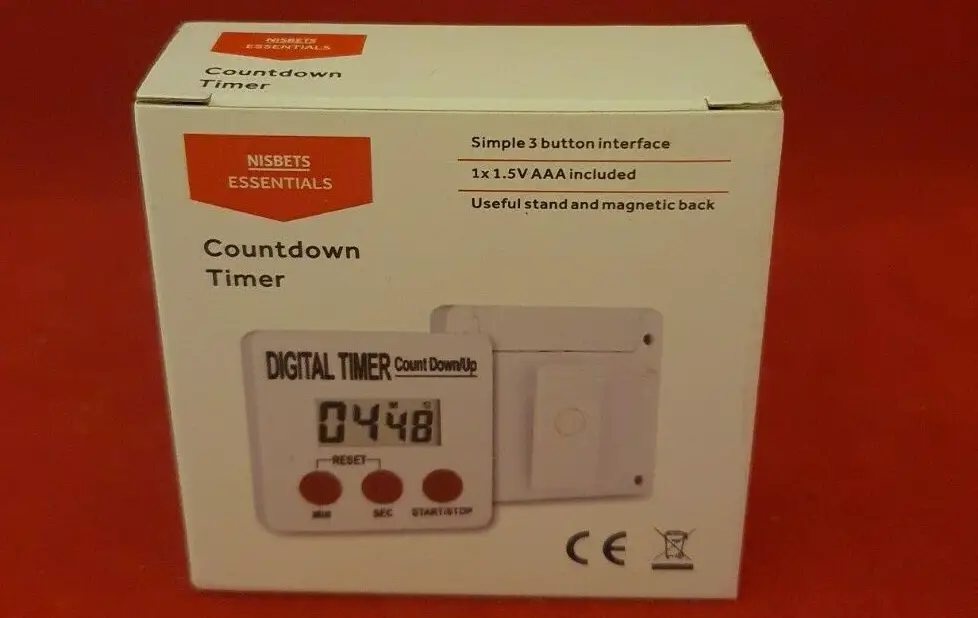 Nisbets Df672 Magnetic Countdown Timer Instruction Manual