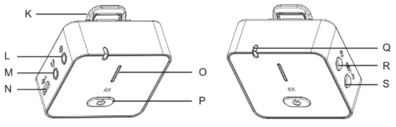 Andoer MX5S 24G Wireless Recording Microphone - Transmeter 1