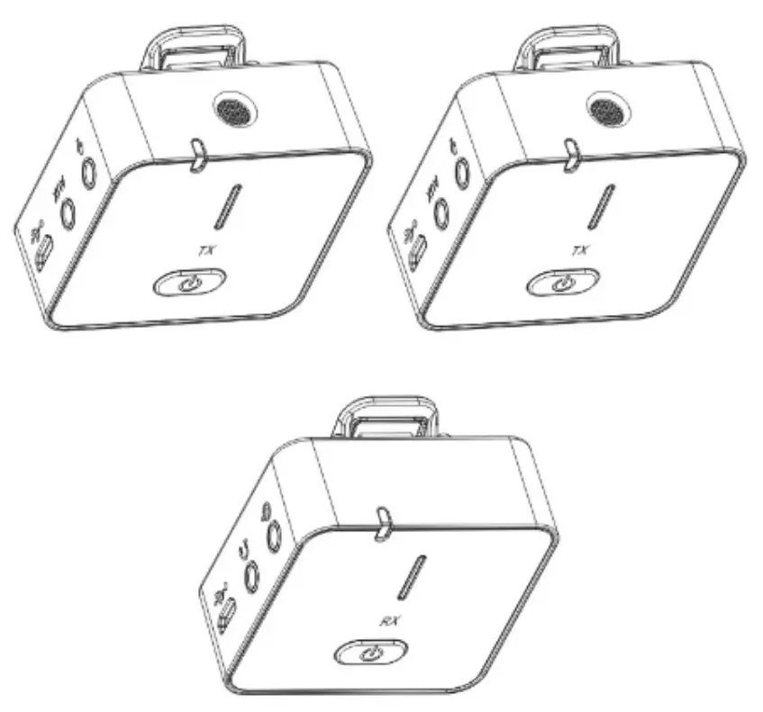 Andoer MX5S 24G Wireless Recording Microphone