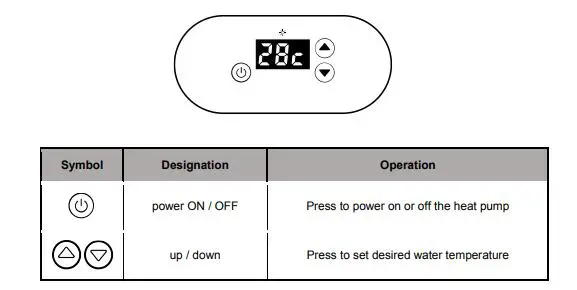 Comfortpool POOL HEAT PUMP - Operation instruction