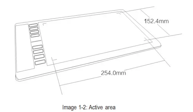 UGEE M708 Wireless Graphic Drawing Tablet fig2
