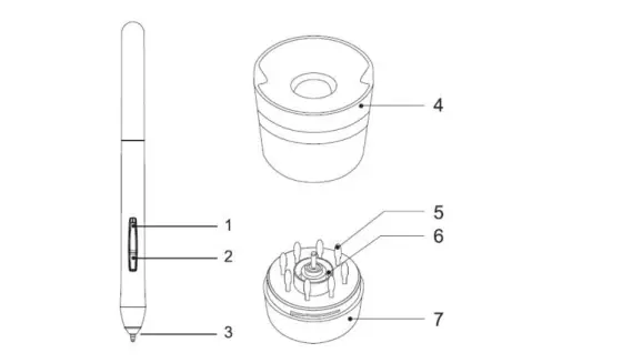 UGEE M708 Wireless Graphic Drawing Tablet fig3