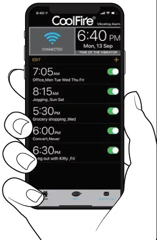 CoolFire BTVB-06 Bluetooth Vibrating Mouse Alarm Clock fig 5