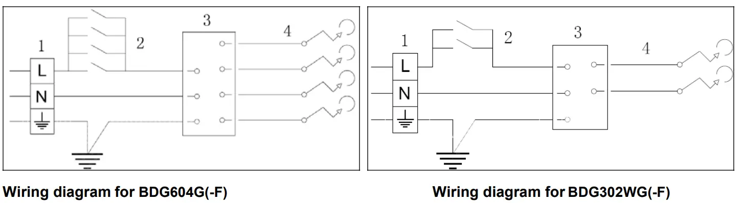 bellini BDG604G Glass Top Surface Built in Gas Cooktop - Fig 8