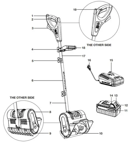 SNOWJOE 24V SS10 XR Cordless Snow Shovel 24V MAX 5 0 Ah 10 INCH - figure 1
