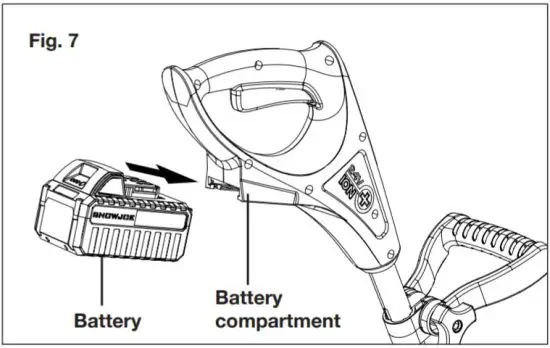 SNOWJOE 24V SS10 XR Cordless Snow Shovel 24V MAX 5 0 Ah 10 INCH - figure 8