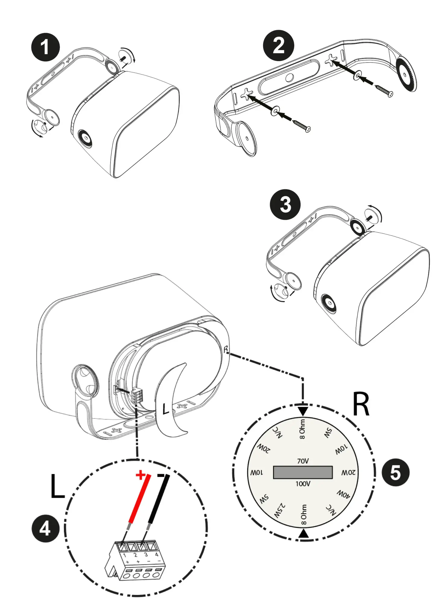 Power Dynamics 952.126 BD Series In Outdoor IP65 Speaker 100V - overview