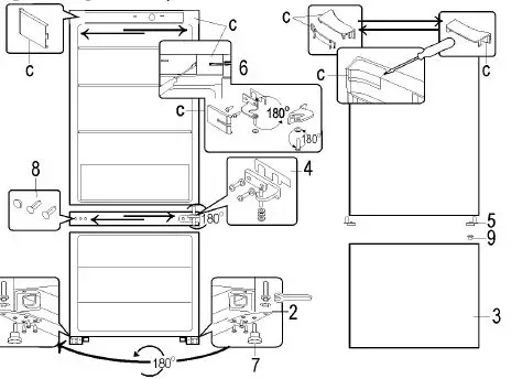 SNAIGE RF53SG Fridge-Freezers with Freezer at Bottom 10