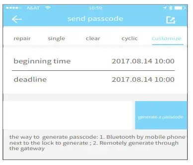 Lifyfun B05 Bluetooth Fingerprint Password Lock- custom passcode