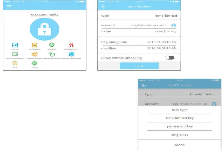 Lifyfun B05 Bluetooth Fingerprint Password Lock- key management