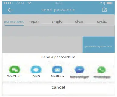 Lifyfun B05 Bluetooth Fingerprint Password Lock- passcode sharing