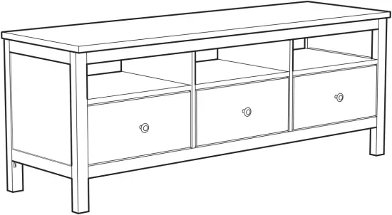 IKEA 104.135.28 HEMNES TV Unit