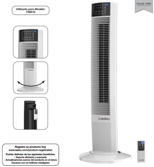 Lasko T36610 Tower Fan with Remote Control.JPG