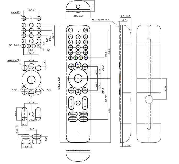 Ohsung Electronics C009 RF Remote Control Unit 1