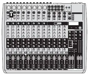 behringer QX2222USB XENYX Mixer with USB and Effects 4