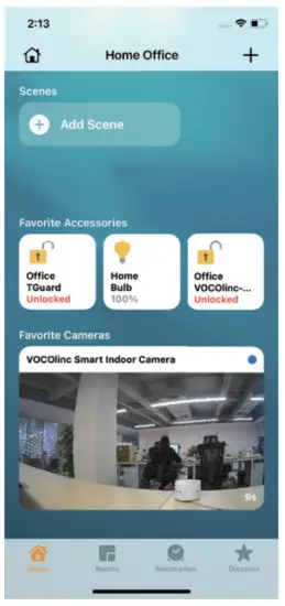 VOCOlinc VC1 Smart Indoor Camera - configuring accessory