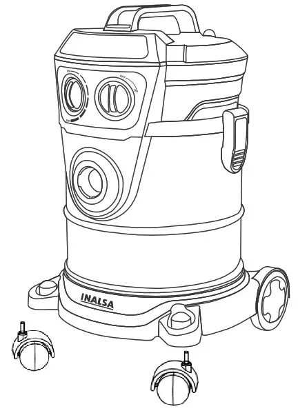 INALSA WD21 Vacuum Cleaner - How to Assemble Install Wet and Dry vacuum Cleaner