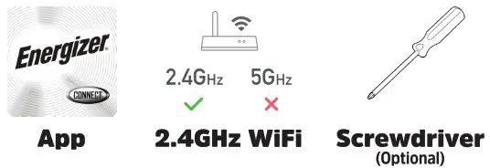 Energizer Smart Wifi Indoor What you need