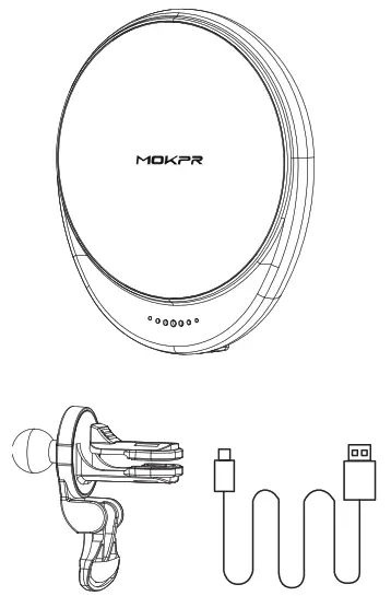 Shenzhen Icheckey Technology iFORCE M1 Magnetic Wireless Car Charger - Package
