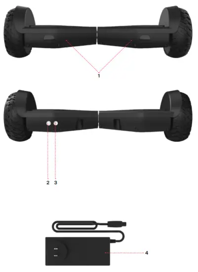 JETSON JAERO BLK Spin All Terrain Hoverboard - Box