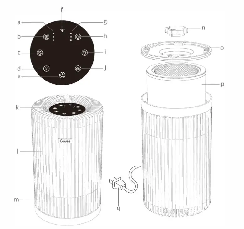 Govee-H7122-Smart-Air-Purifier-3