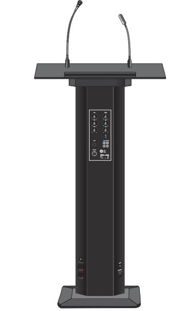 Monoprice Commercial Audio 60-watt Powered Lectern User Manual Monoprice Commercial Audio 60-watt Powered Lectern User Manual