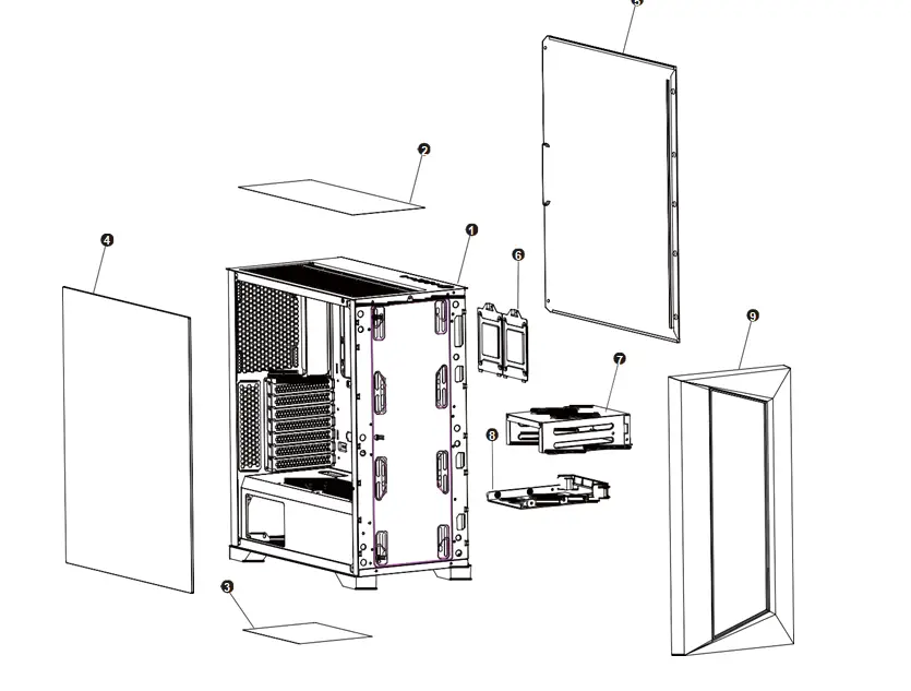 AZZA CSAZ-460A Octane ATX Mid-Tower Case 1