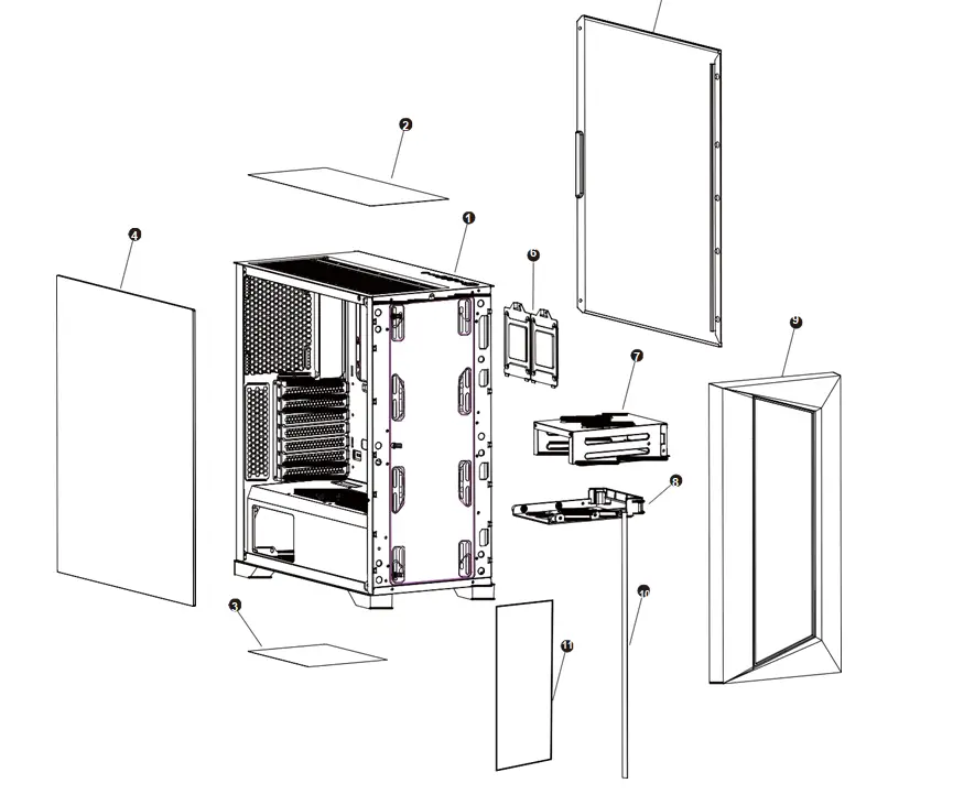 AZZA CSAZ-460A Octane ATX Mid-Tower Case 2