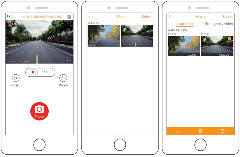 KINGSLIM D5 4K Dash Cam with Built in WiFi GPS - Fig