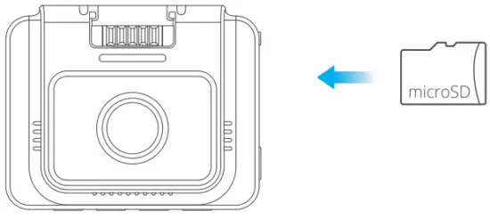 KINGSLIM D5 4K Dash Cam with Built in WiFi GPS - microSD card