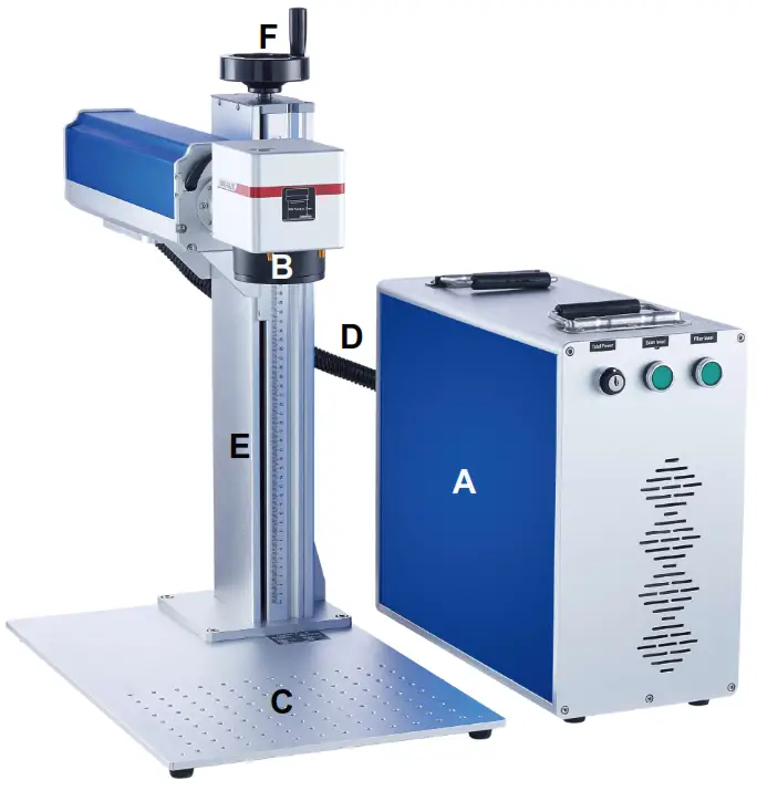 FMM SH-F50 Split Fiber Marking Machine - FIG 1