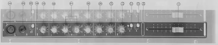 DETON MD82 Powermixer PROFESSIONAL SOUND SYSTEM - Channel Secton