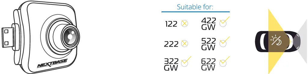 Nextbase DVRS2PF Dash Cam Polarizing Filter 22