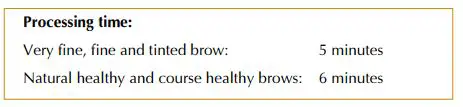 Intensive Brow Lamination-Processing time- Neutralizer Lotion processing time