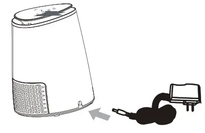 electriQ Air Purifier - Connect the plug