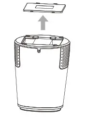 electriQ Air Purifier -Remove the filter