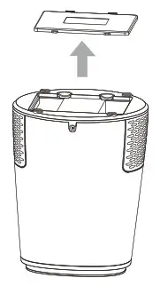 electriQ Air Purifier - close the cover