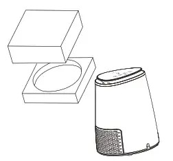 electriQ Air Purifier - filter cover