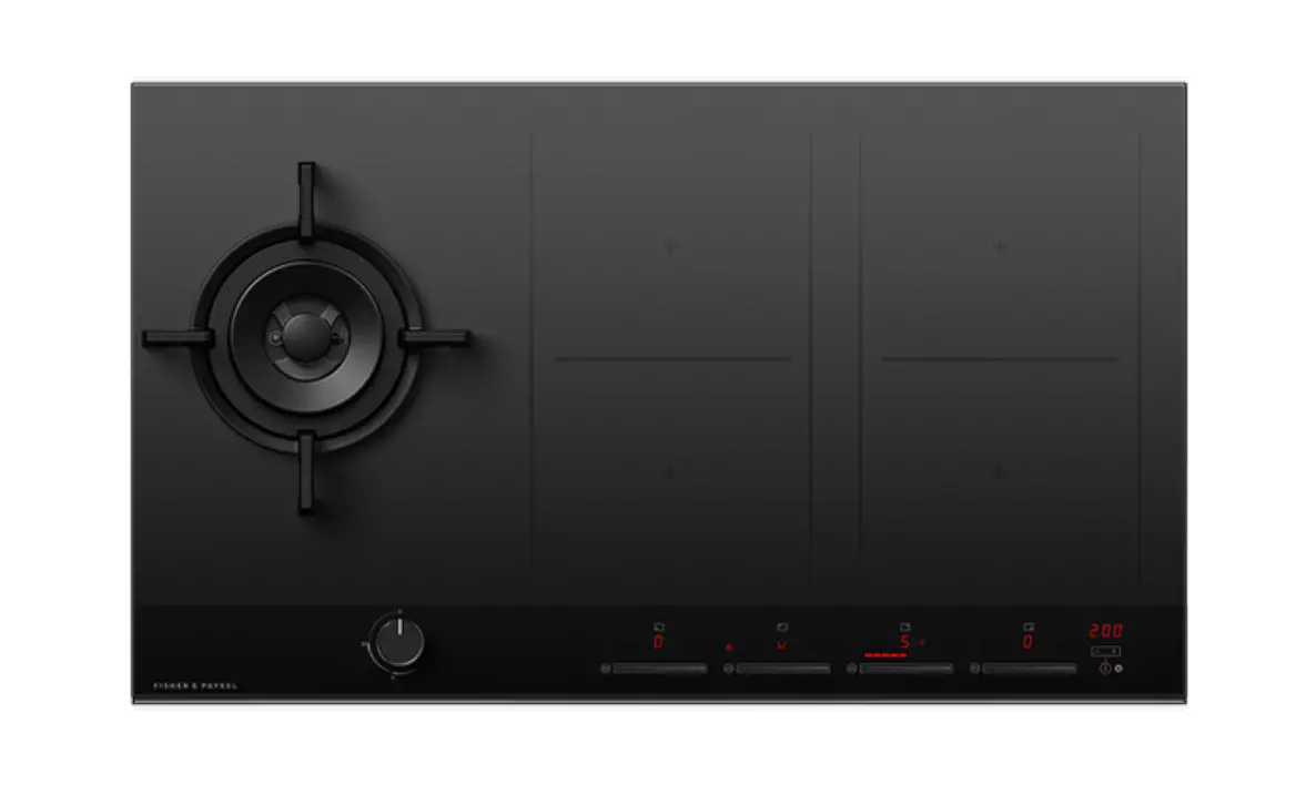 CGI905DNGTB4 90cm Gas + Induction Cooktop