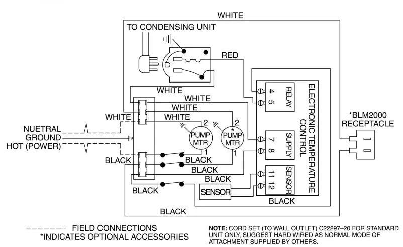 Perlick 4400 Series Power Paks, 1-2 Hp Power Pak - 2 Pumps-fig8