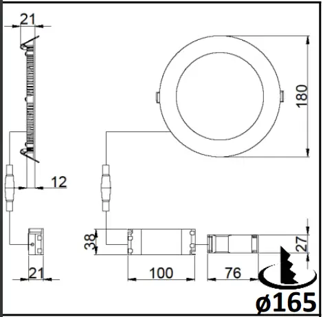 resistex 791904 Zephyr Extra-flat LED Downlight-fig2