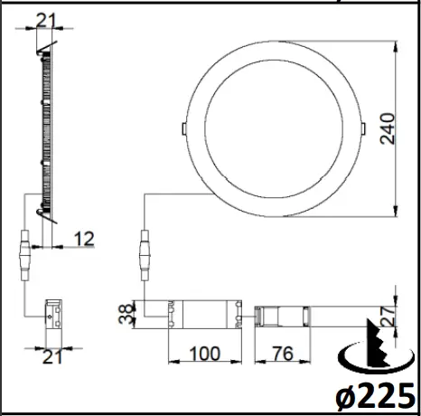 resistex 791904 Zephyr Extra-flat LED Downlight-fig3