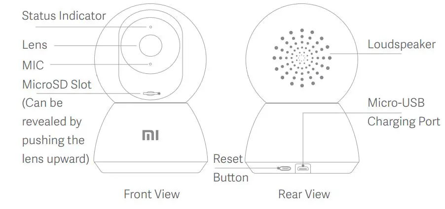 Xiaomi Home Security Camera 360° 1080P User Guide - Product Overview